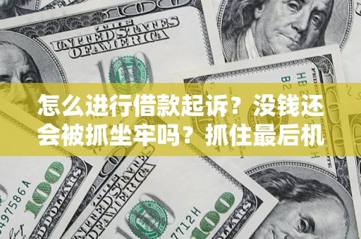 北京怎么进行借款起诉？没钱还会被抓坐牢吗？抓住最后机会！