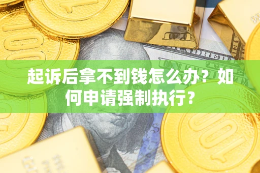 北京起诉后拿不到钱怎么办？如何申请强制执行？