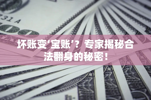 北京坏账变‘宝账’？专家揭秘合法翻身的秘密！