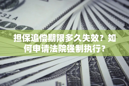 北京担保追偿期限多久失效？如何申请法院强制执行？