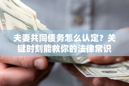 北京夫妻共同债务怎么认定？关键时刻能救你的法律常识